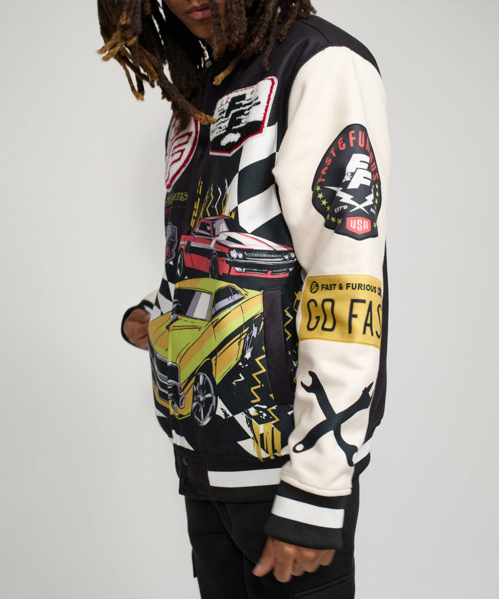 Fast & Furious Varsity Jacket - Black