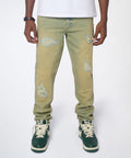Essential Distressed Skinny Jeans - Vintage Blue