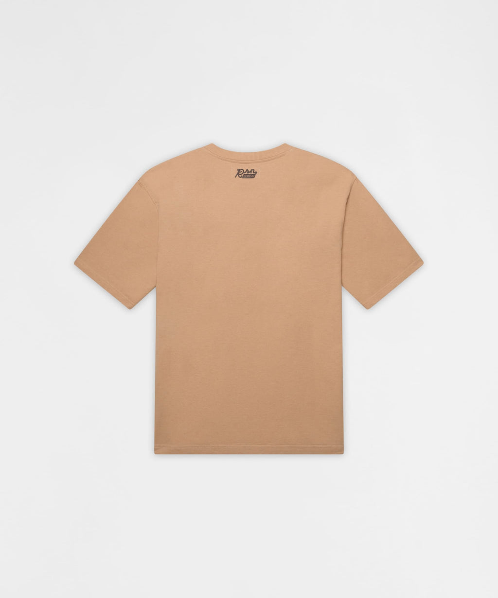 Essential French Terry Short Sleeve Tee - Tan
