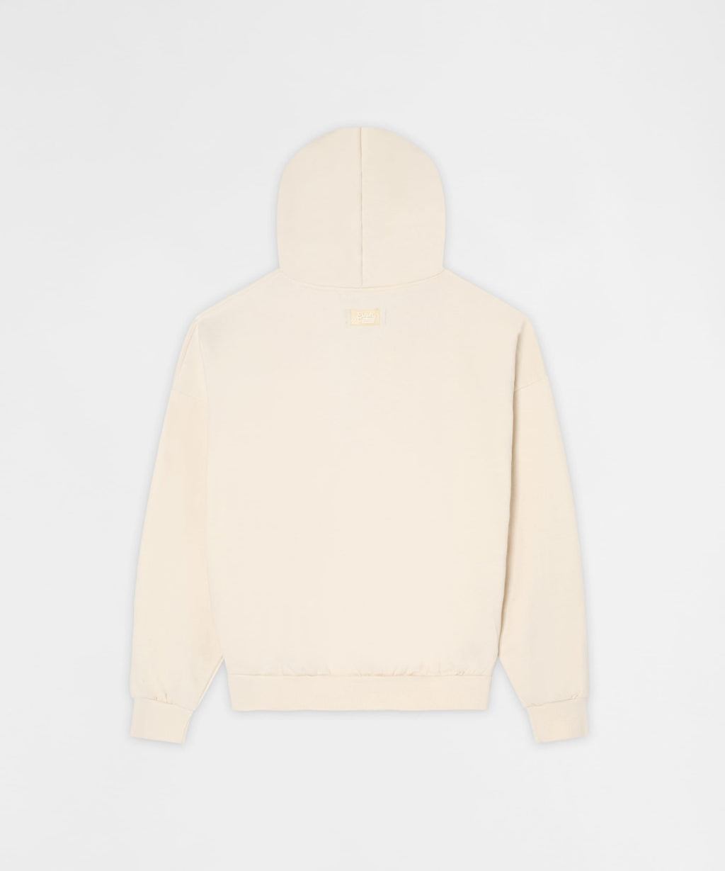 Essential Pull Over Boxy Fit Hoodie - Cream