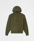 Essential Pull Over Boxy Fit Hoodie - Olive Green