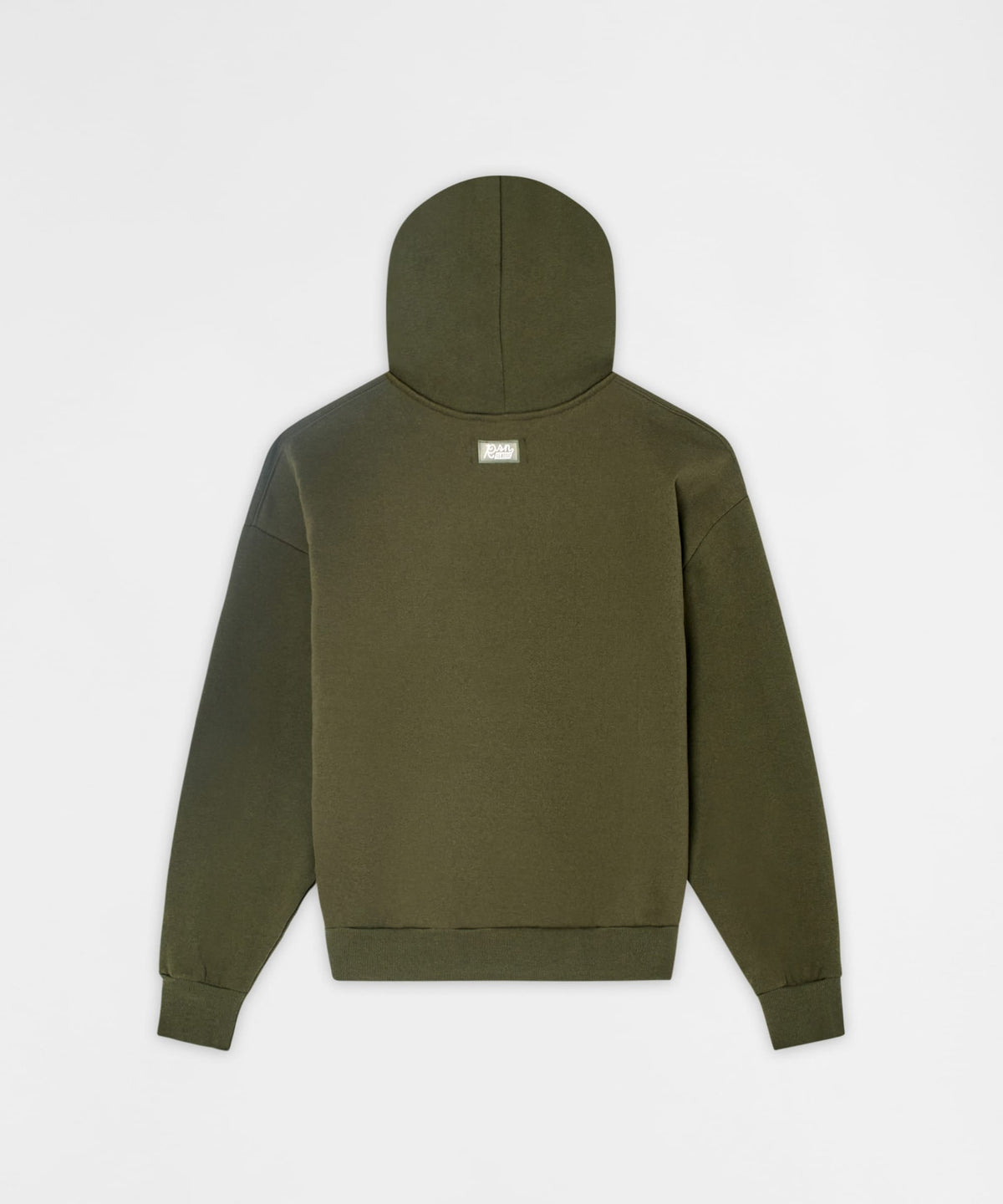 Essential Pull Over Boxy Fit Hoodie - Olive Green