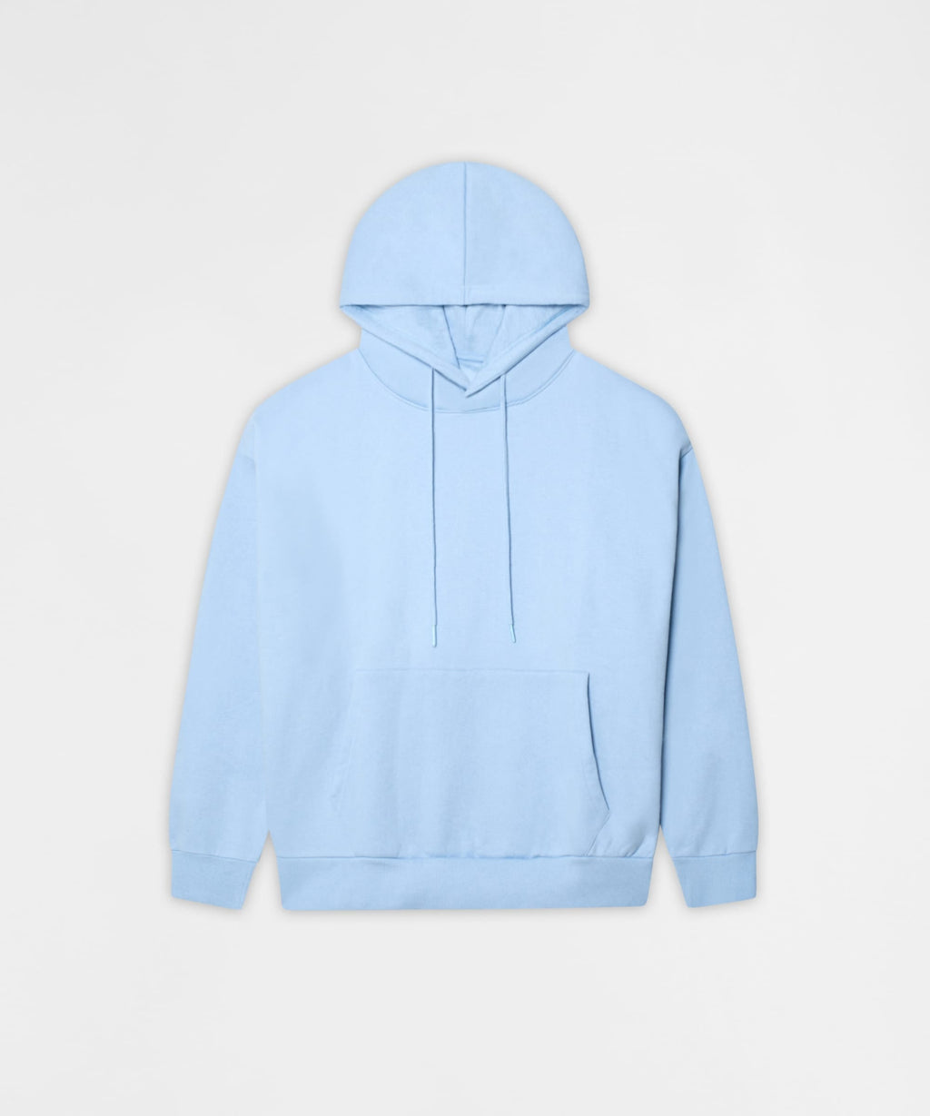 Essential Pull Over Boxy Fit Hoodie - Blue